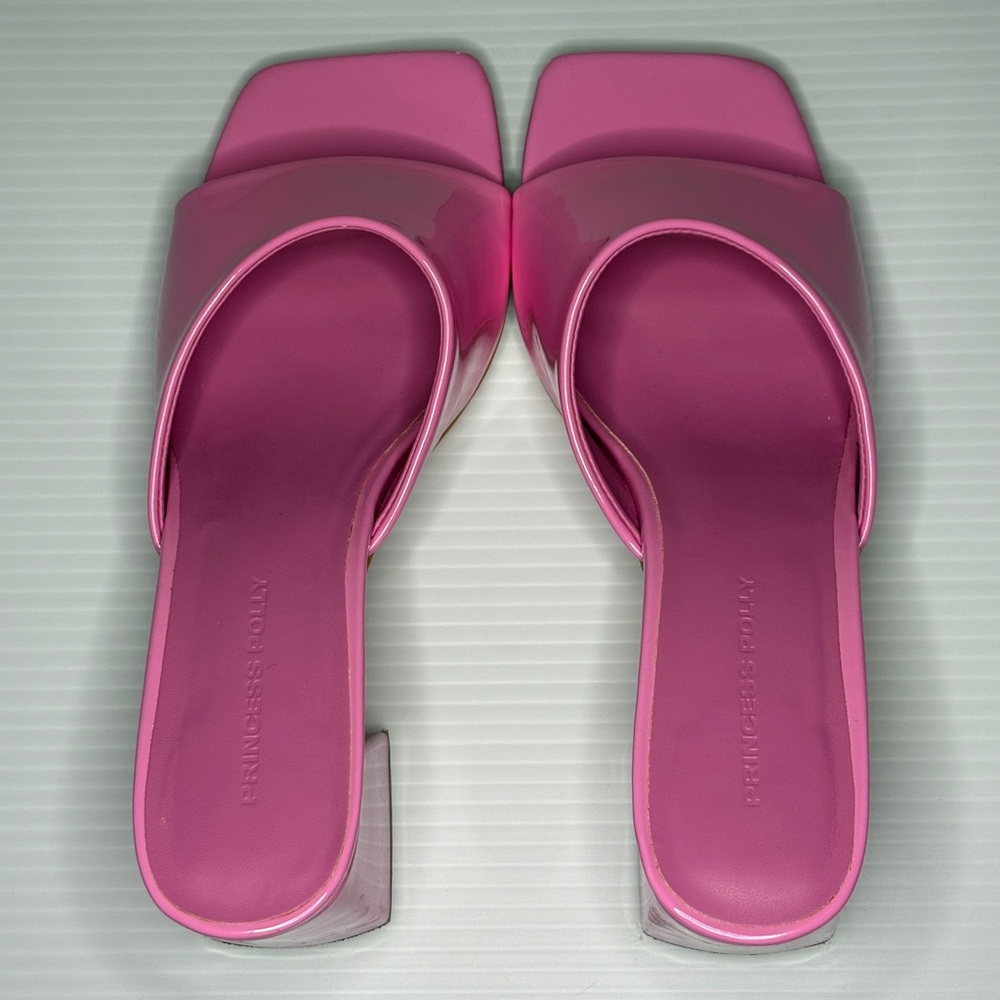 Princess Polly Sunset Boulevard Pink Heels US9
